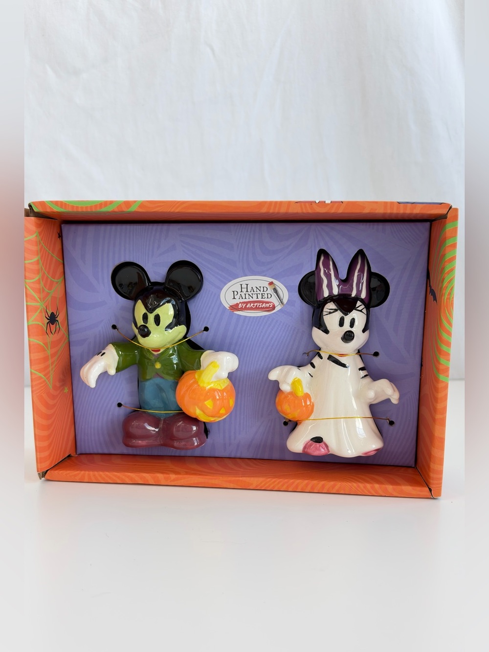 Disney Mickey & Minnie Mouse Frankenstein Bride Halloween Salt & Pepper Shaker